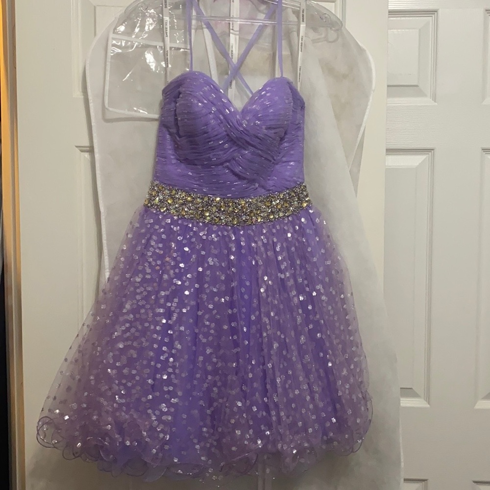 SHERRI HILL Purple dress
